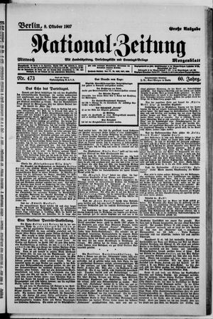 National-Zeitung vom 09.10.1907