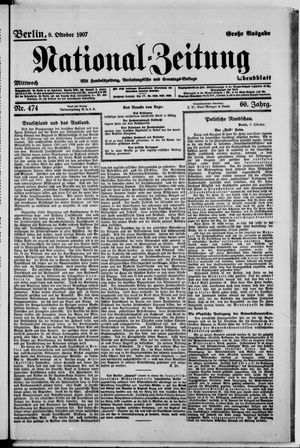 National-Zeitung vom 09.10.1907