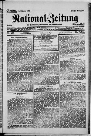 National-Zeitung vom 11.10.1907