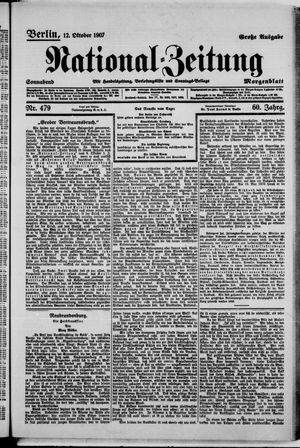 National-Zeitung on Oct 12, 1907