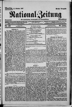 National-Zeitung on Oct 12, 1907
