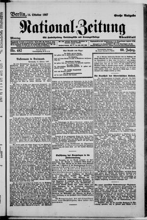 National-Zeitung vom 14.10.1907