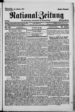 National-Zeitung vom 25.10.1907