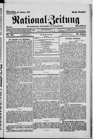 National-Zeitung vom 25.10.1907