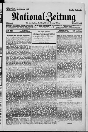 National-Zeitung on Oct 30, 1907