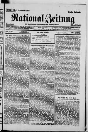 National-Zeitung vom 02.11.1907