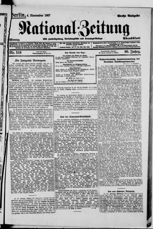 National-Zeitung on Nov 4, 1907