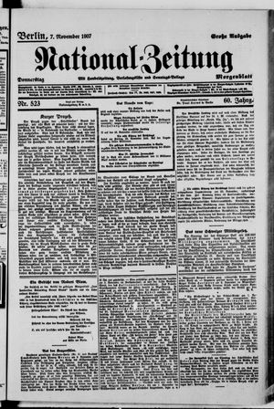 National-Zeitung vom 07.11.1907