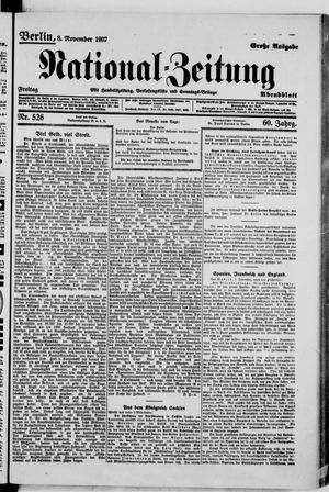 Nationalzeitung vom 08.11.1907