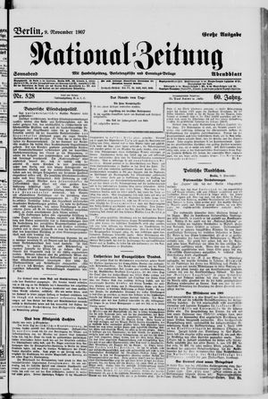 National-Zeitung vom 09.11.1907