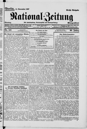 National-Zeitung vom 12.11.1907