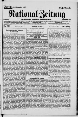 National-Zeitung vom 12.11.1907
