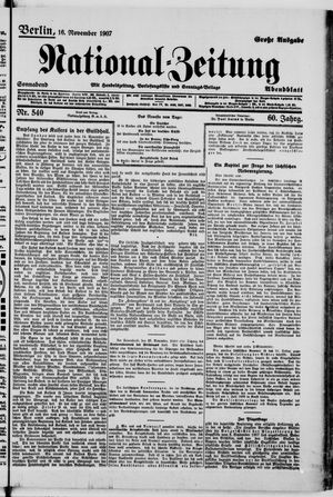National-Zeitung vom 16.11.1907
