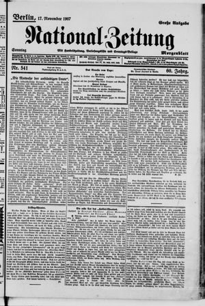 National-Zeitung vom 17.11.1907