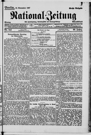 National-Zeitung vom 18.11.1907