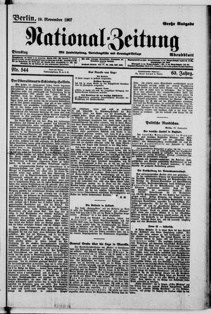 National-Zeitung vom 19.11.1907