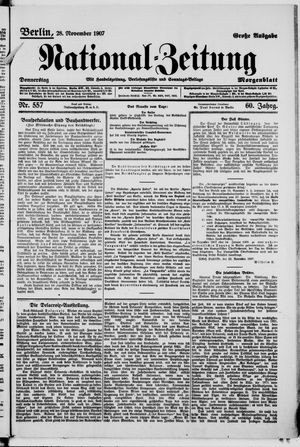 National-Zeitung vom 27.11.1907