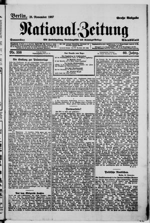 National-Zeitung vom 27.11.1907