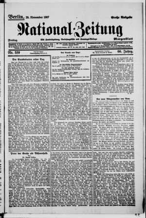 National-Zeitung vom 28.11.1907