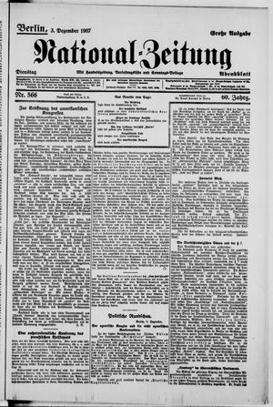 National-Zeitung on Dec 3, 1907