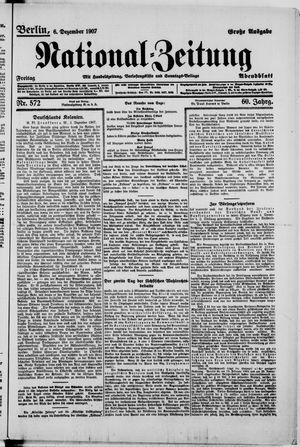 National-Zeitung vom 06.12.1907