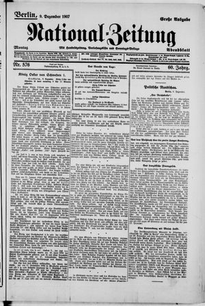 National-Zeitung vom 09.12.1907