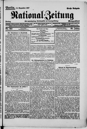 National-Zeitung vom 13.12.1907