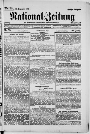 National-Zeitung vom 13.12.1907