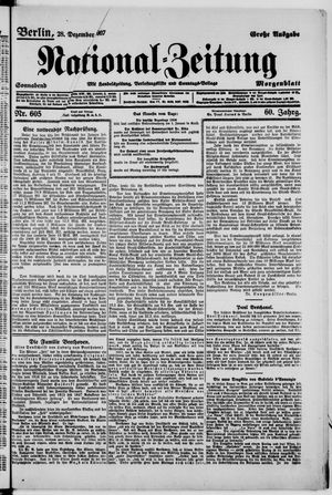 National-Zeitung vom 28.12.1907