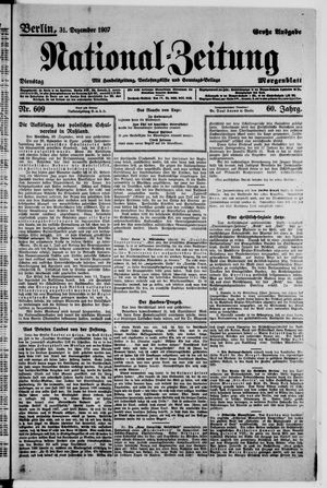 Nationalzeitung vom 31.12.1907