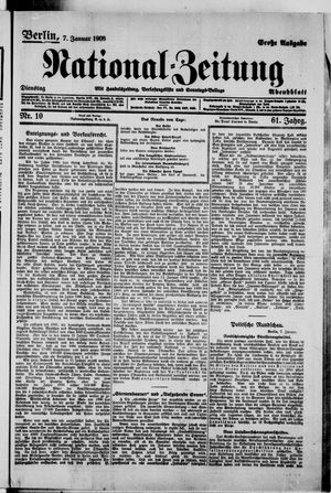 National-Zeitung vom 07.01.1908