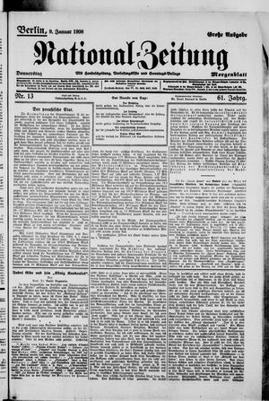 Nationalzeitung on Jan 9, 1908