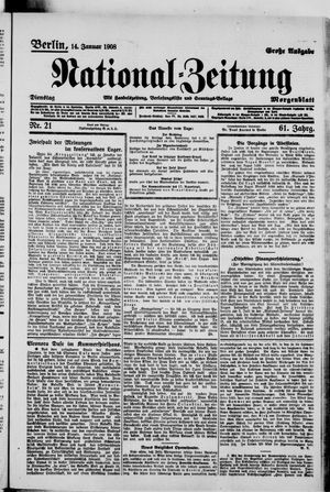 National-Zeitung vom 14.01.1908