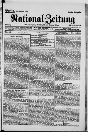 National-Zeitung on Jan 26, 1908