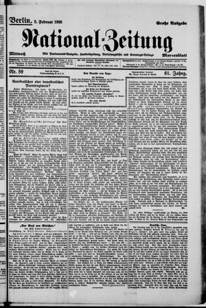 Nationalzeitung on Feb 5, 1908