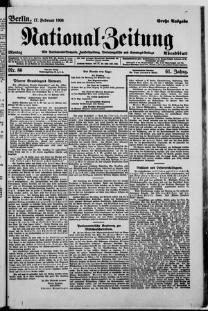 National-Zeitung vom 17.02.1908
