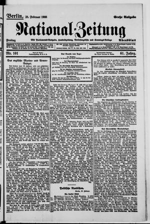 Nationalzeitung on Feb 28, 1908