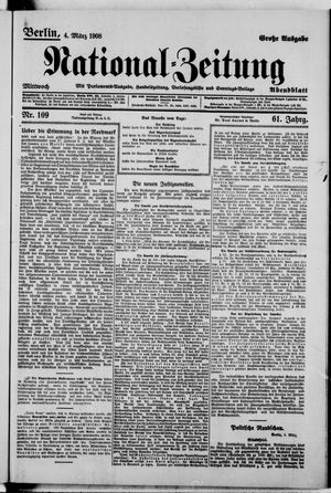 Nationalzeitung vom 04.03.1908