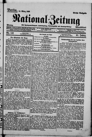 Nationalzeitung vom 16.03.1908