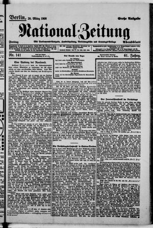 Nationalzeitung on Mar 20, 1908