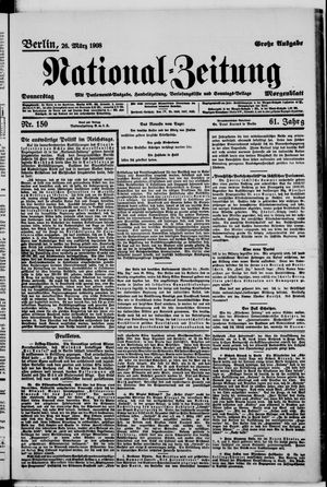 Nationalzeitung on Mar 26, 1908