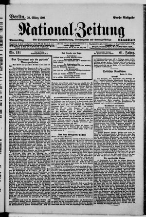 Nationalzeitung on Mar 26, 1908
