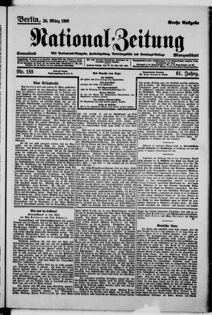 Nationalzeitung vom 28.03.1908