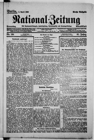 National-Zeitung vom 02.04.1908