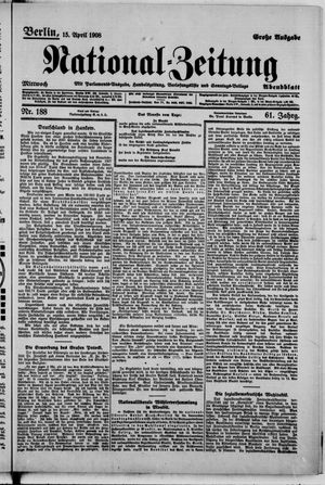 Nationalzeitung on Apr 15, 1908