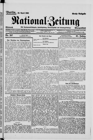 National-Zeitung vom 29.04.1908