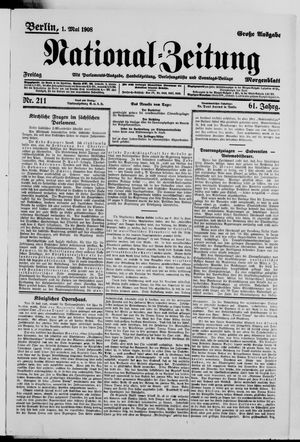 Nationalzeitung vom 01.05.1908