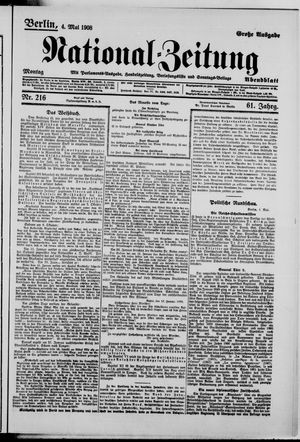 Nationalzeitung vom 04.05.1908