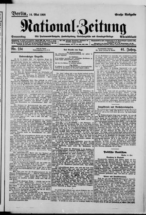 National-Zeitung on May 14, 1908