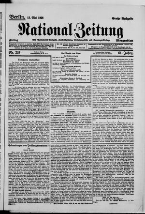 Nationalzeitung vom 15.05.1908